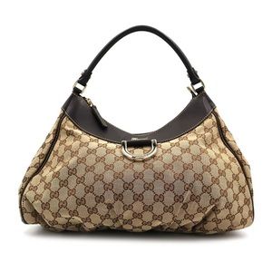 Gucci GG Canvas Abbey D-Ring Shoulder Bag